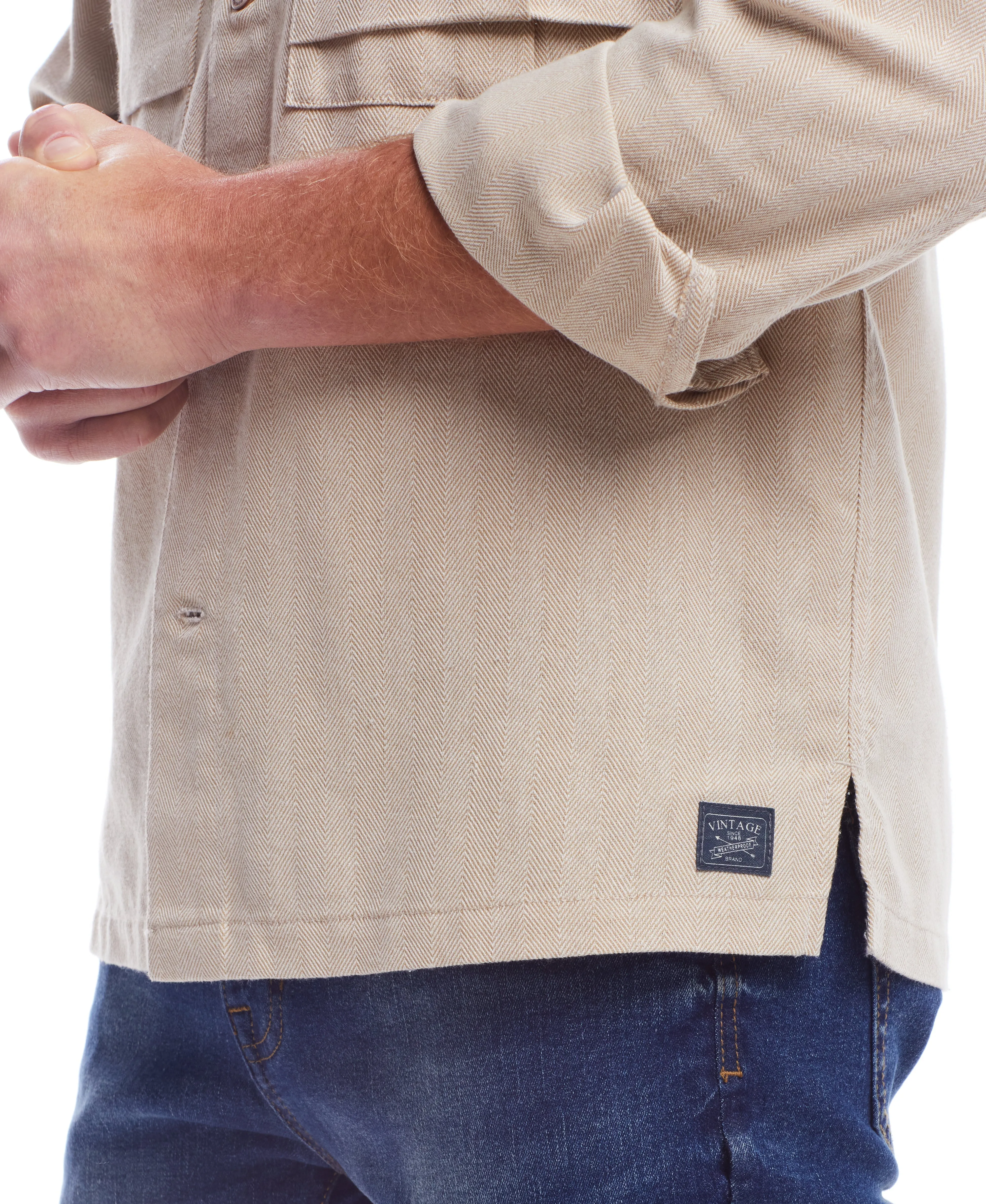 Affordable Luxury Weatherproof Vintage Men's Summer Shirt Jacket  Ends Soon!