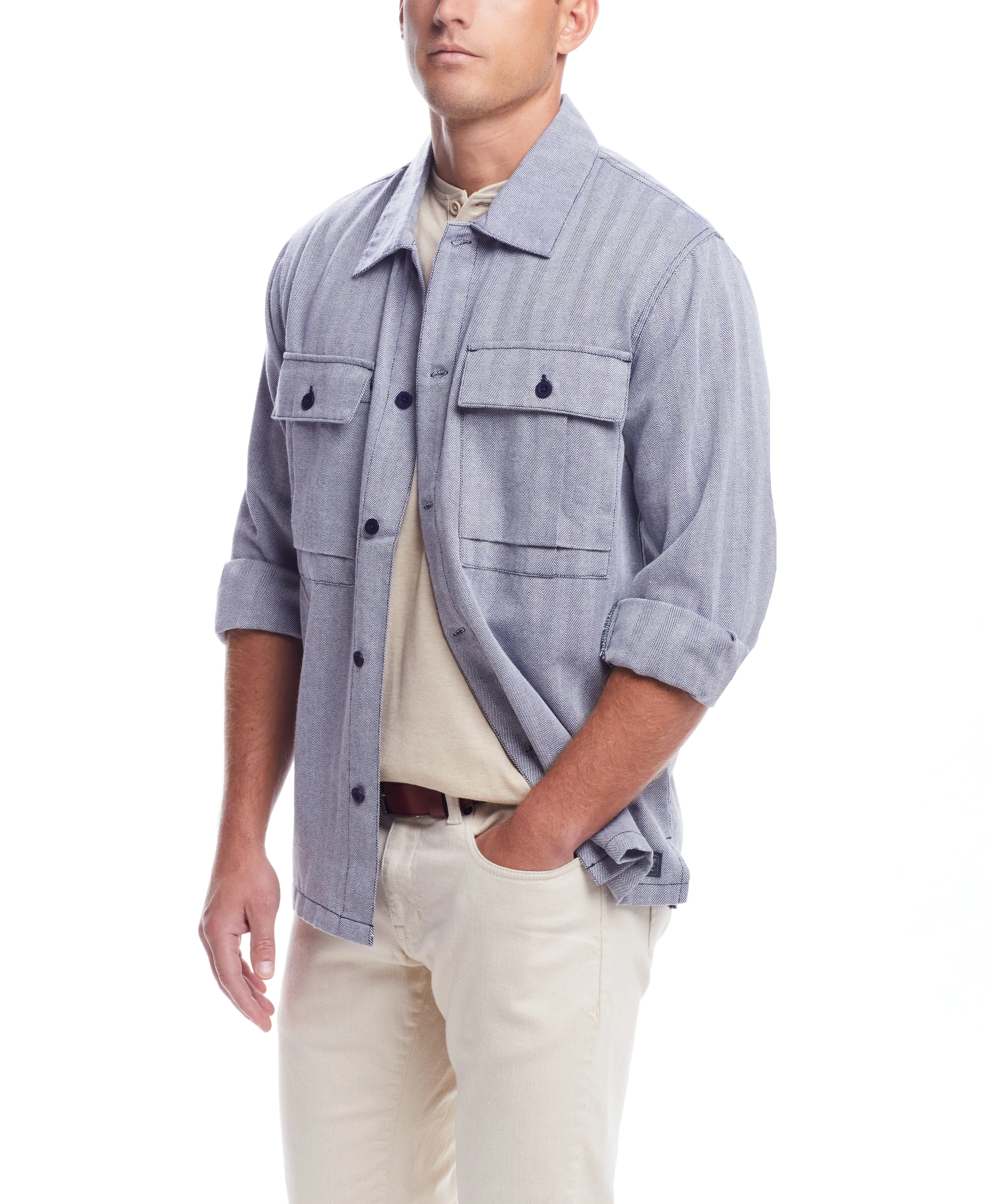 Affordable Luxury Weatherproof Vintage Men's Summer Shirt Jacket  Going Fast!