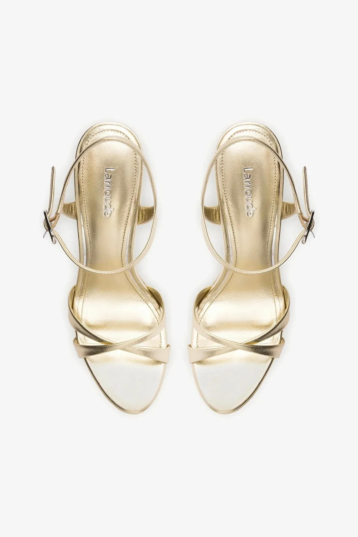Angelina Sandal In Gold Metallic Leather