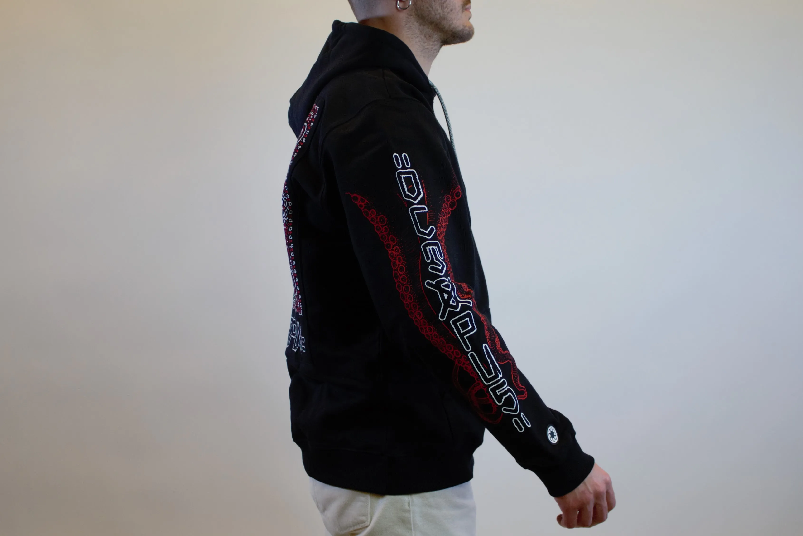 BANDANA LOGO HOODIE BLACK