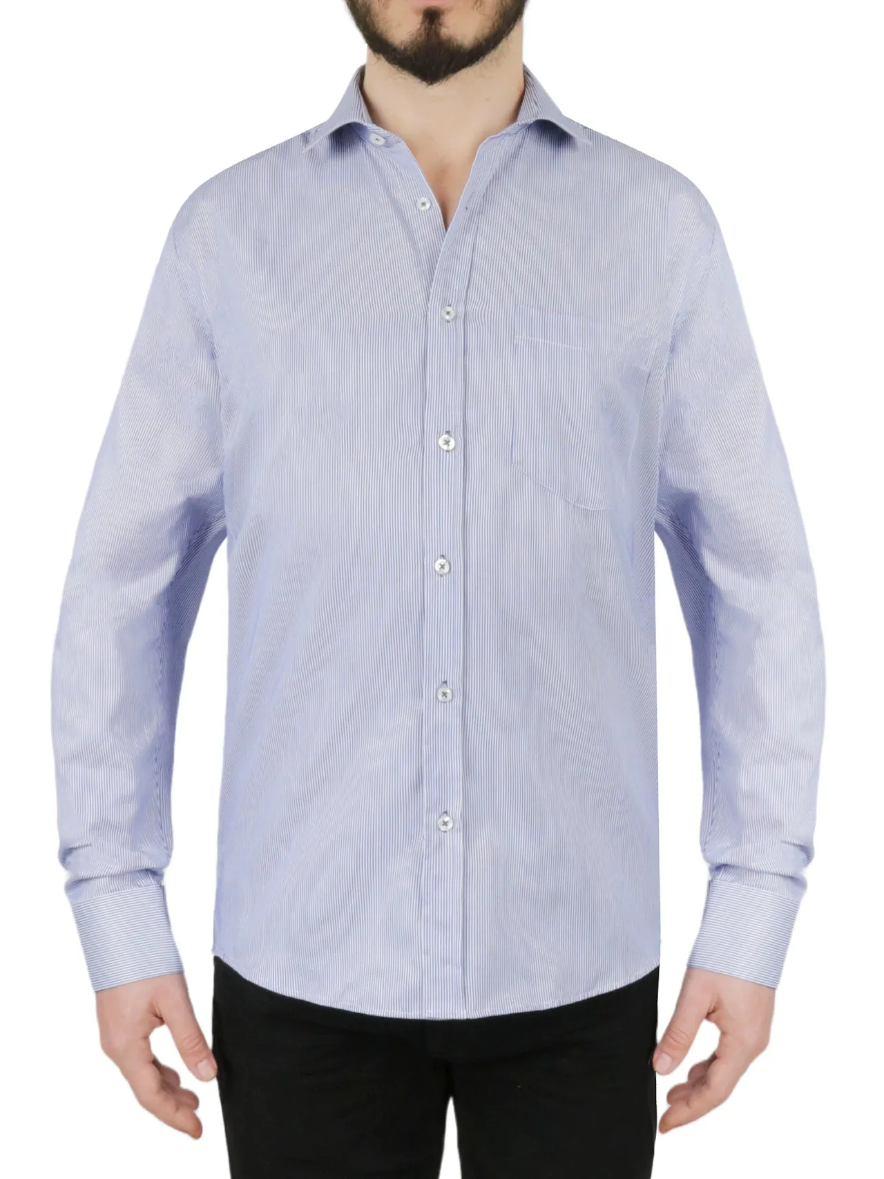 BestSelling Blue Striped Dress Shirt  Limited Stock!