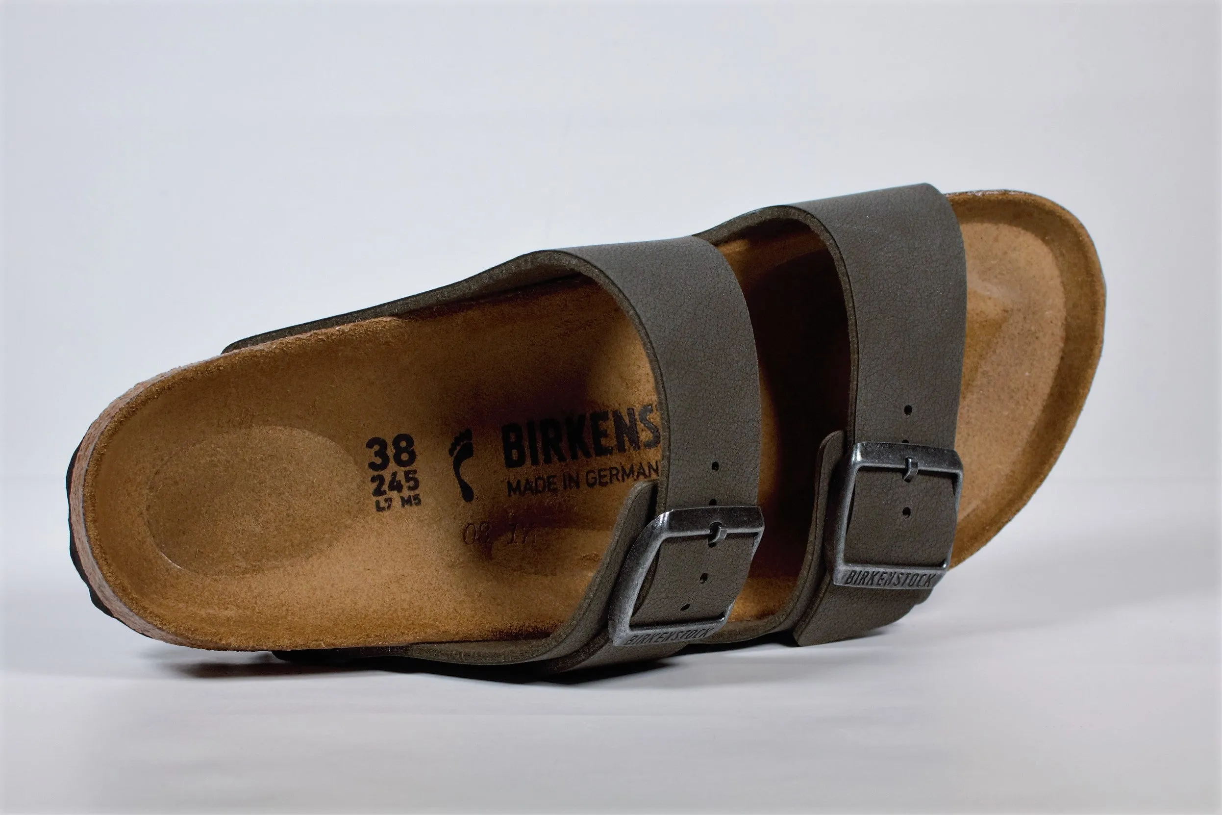 Birkenstock Arizona Brushed Emerald Green slipper