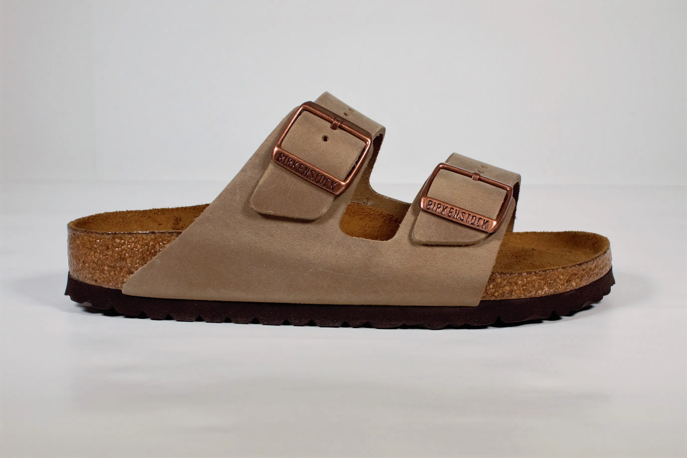 Birkenstock Arizona SFB Faded Khaki Slides