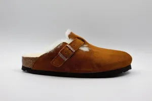 Birkenstock Boston Shearling Mink slippers