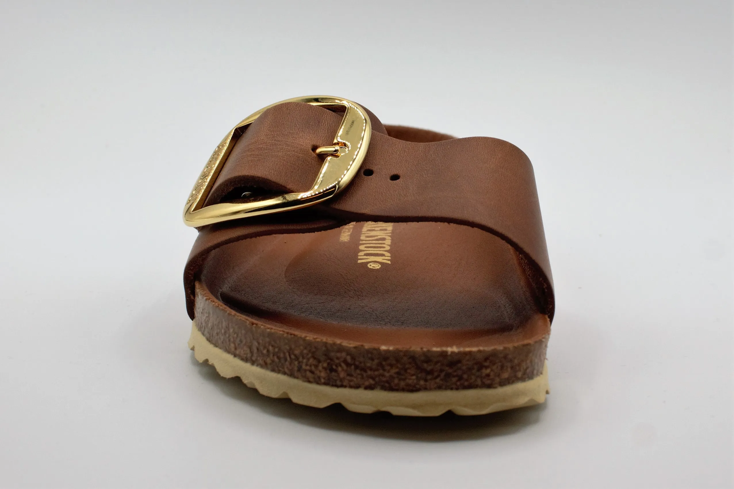 Birkenstock Madrid Big Buckle Cognac slippers