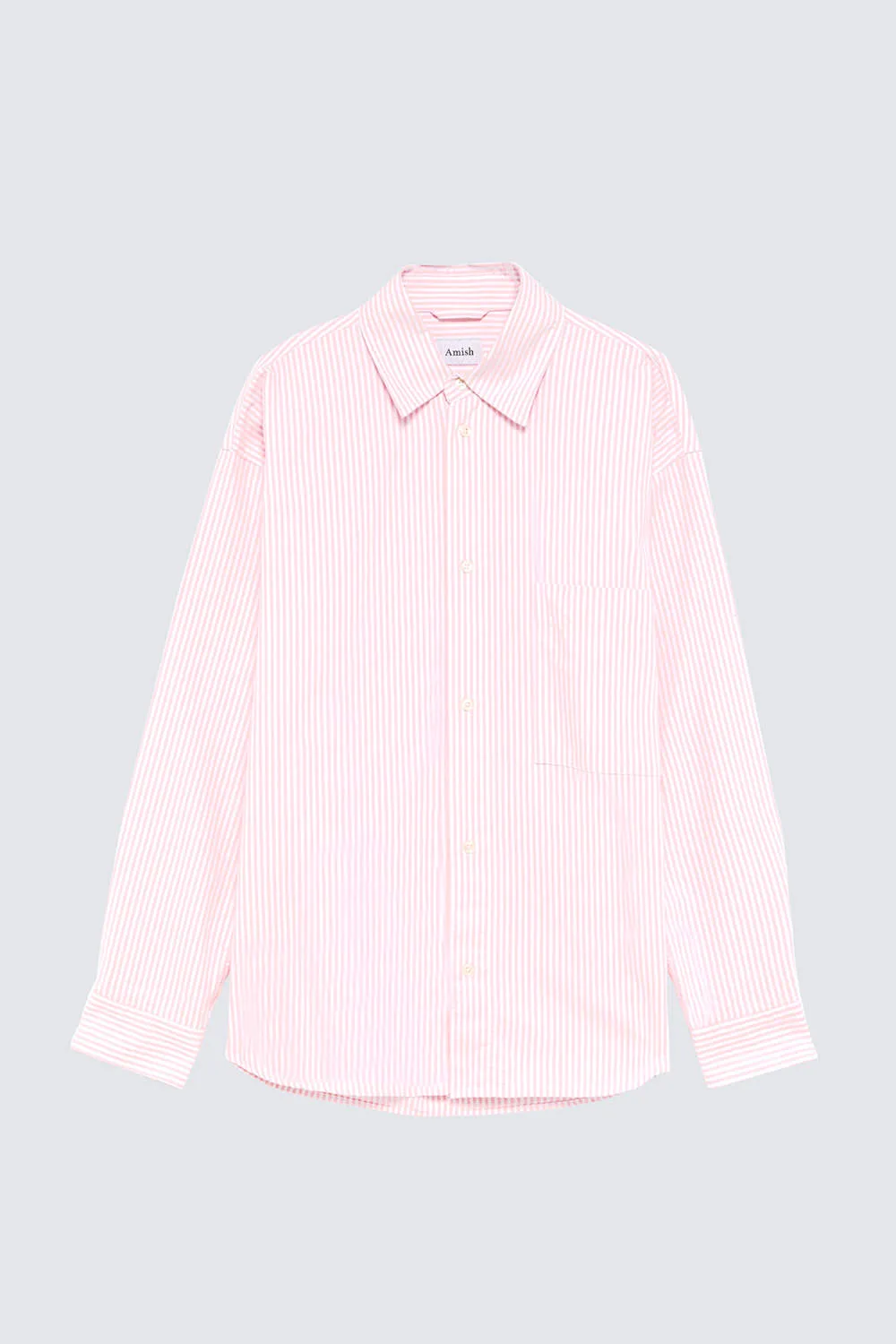 Camicia Amish Dropped Washed Oxford Stripe