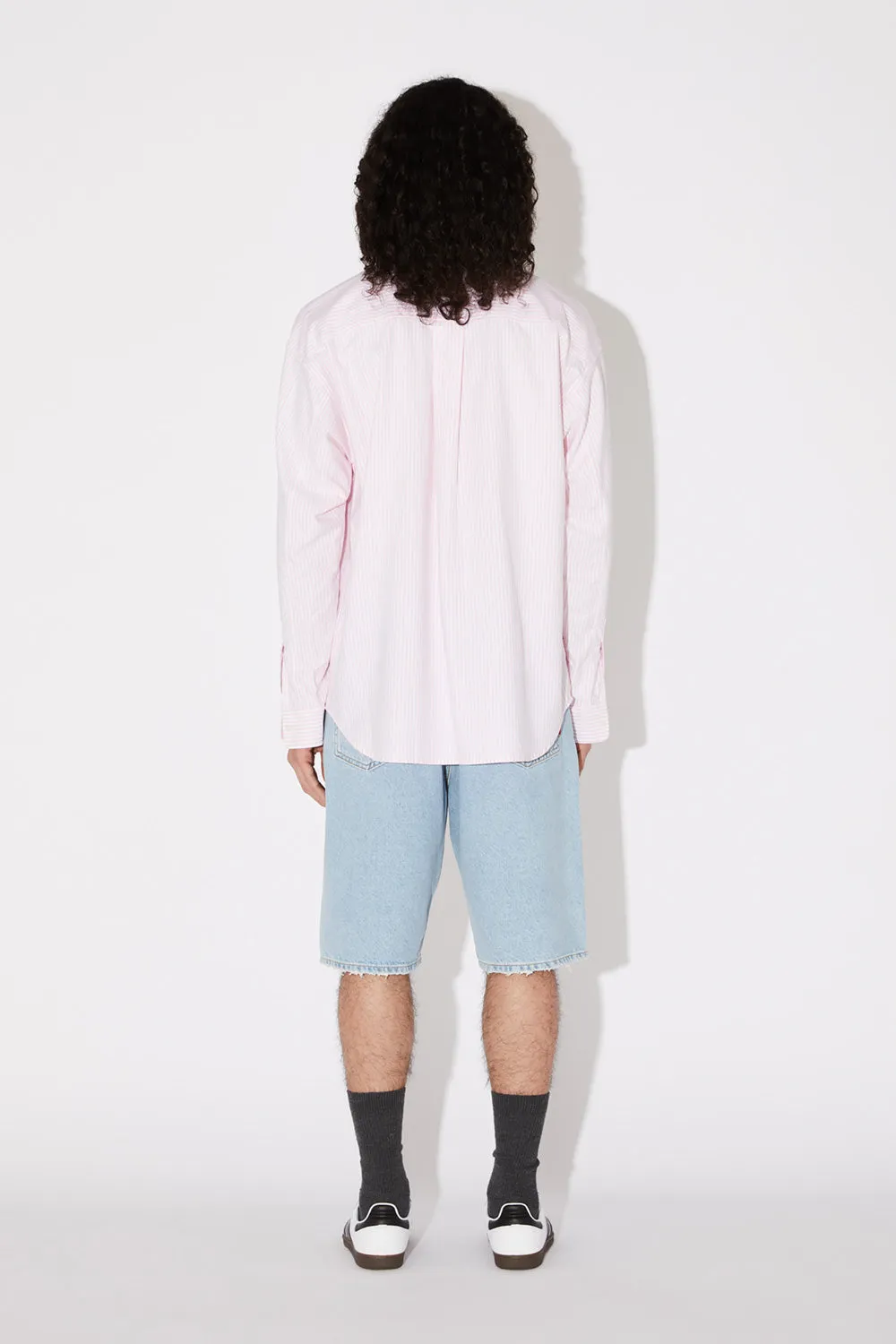 Camicia Amish Dropped Washed Oxford Stripe
