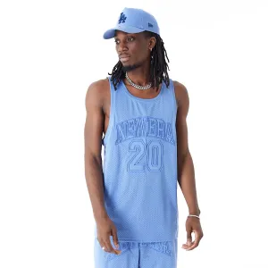 Canotta New Era Rete Arch Logo Azure Blue