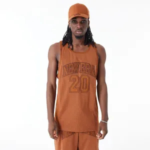 Canotta New Era Rete Arch Logo Brown