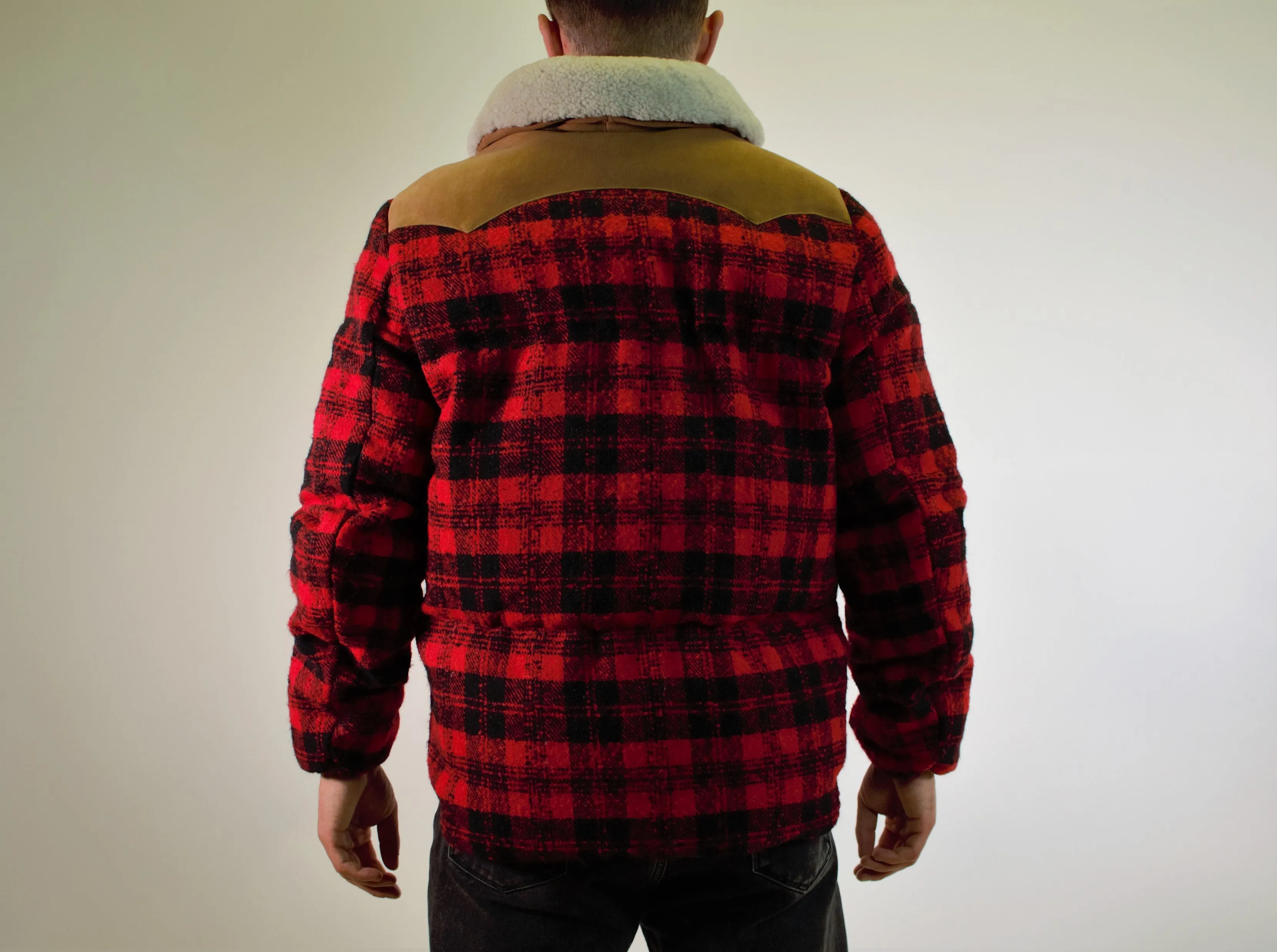 CHECKED DOWN JACKET