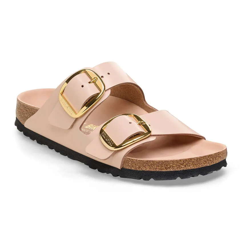Ciabatta Birkenstock Arizona Big Buckle Shine Beig