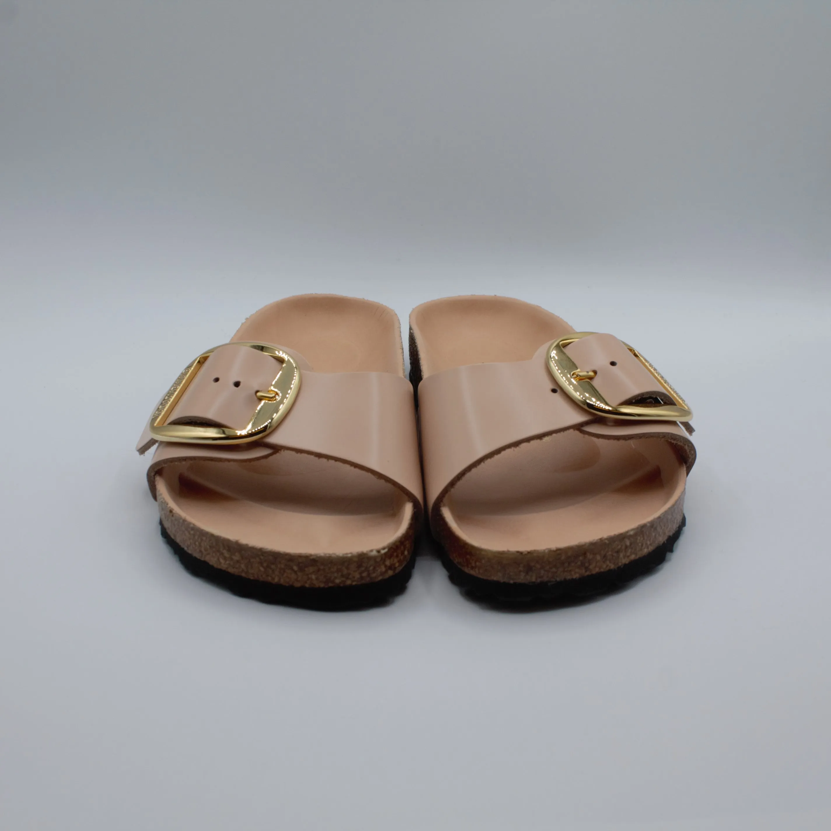 Ciabatte Birkenstock Madrid Big Buckle Shine Beige
