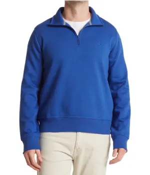 Clearance Price Quarter Zip Luxe Fleece Pullover Indigo Blue  Limited Release!