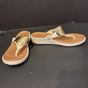 Crocs Gold Disk Flip Flops SHOES 8