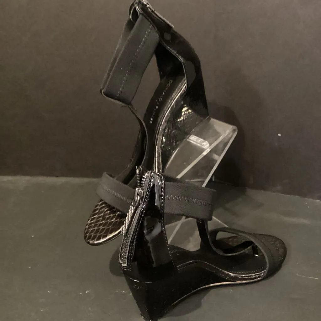Donald Pliner Patent Wedge SHOES 7