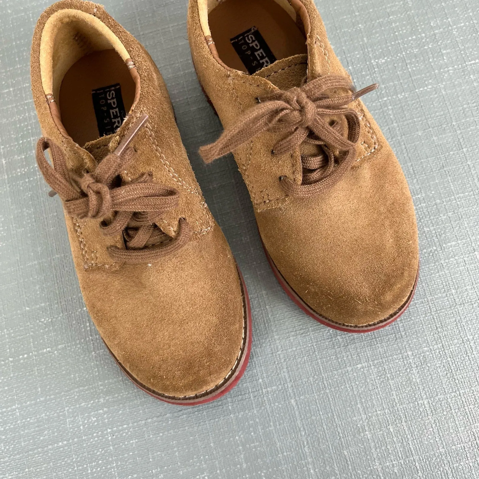 Editors Choice Sperry Top-Sider Boys Tevin Suede Oxford Shoes 9.5  Going Fast!