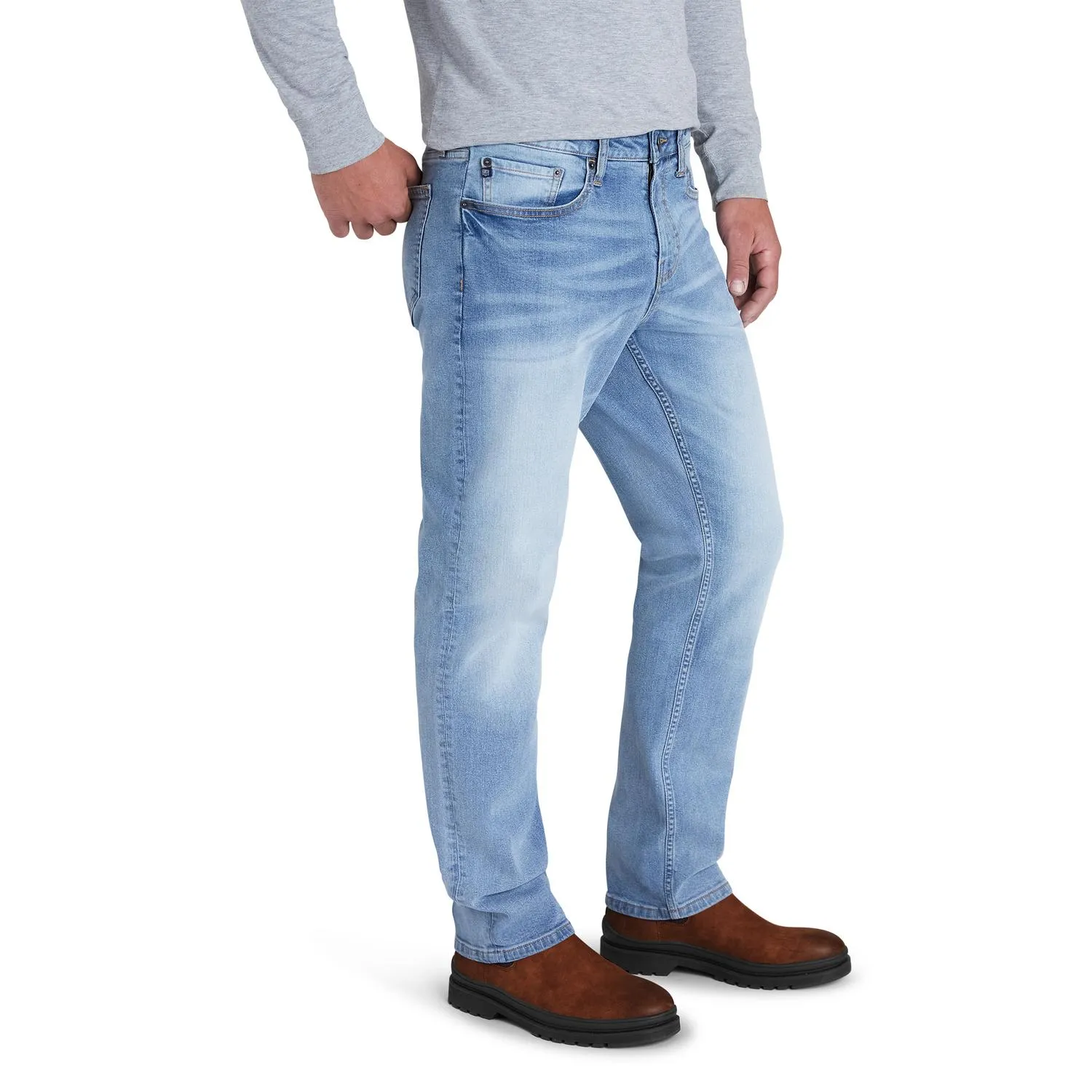 Editors Pick Chaps Men's 5-Pocket Denim Regular Fit  Almost Gone!