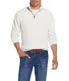 Exclusive Cable Knit Quarter Zip Sweater Ecru  Last Chance!