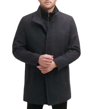 Exclusive Mens Wool Melton Coat Charcoal  Dont Miss Out!