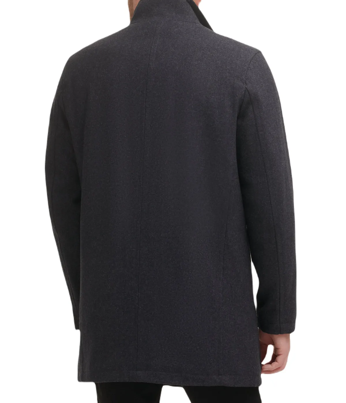Exclusive Mens Wool Melton Coat Charcoal  Dont Miss Out!