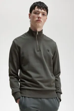 Felpa Fred Perry Half Zip Sweatshirt