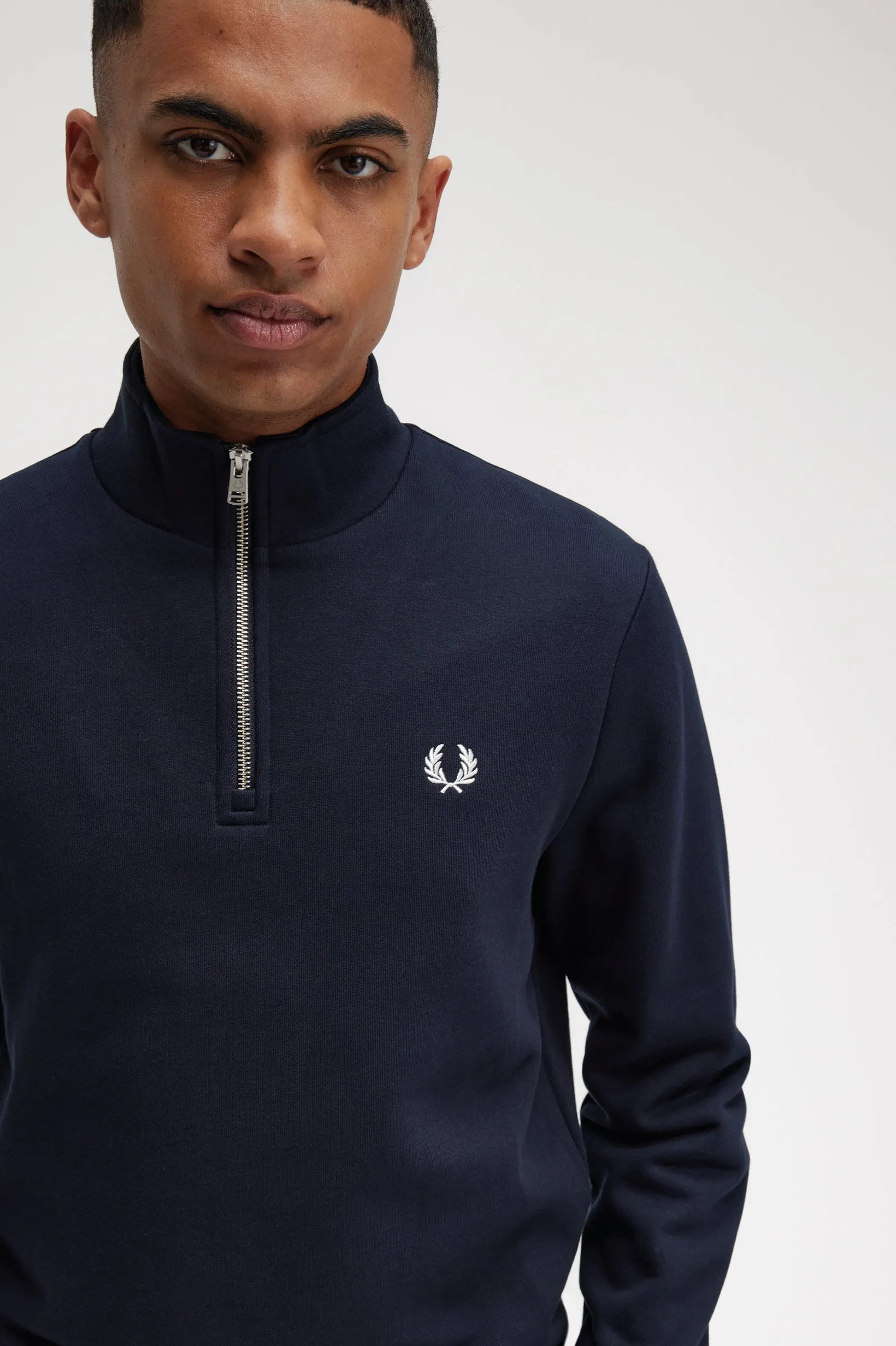 Felpa Fred Perry Half Zip Sweatshirt