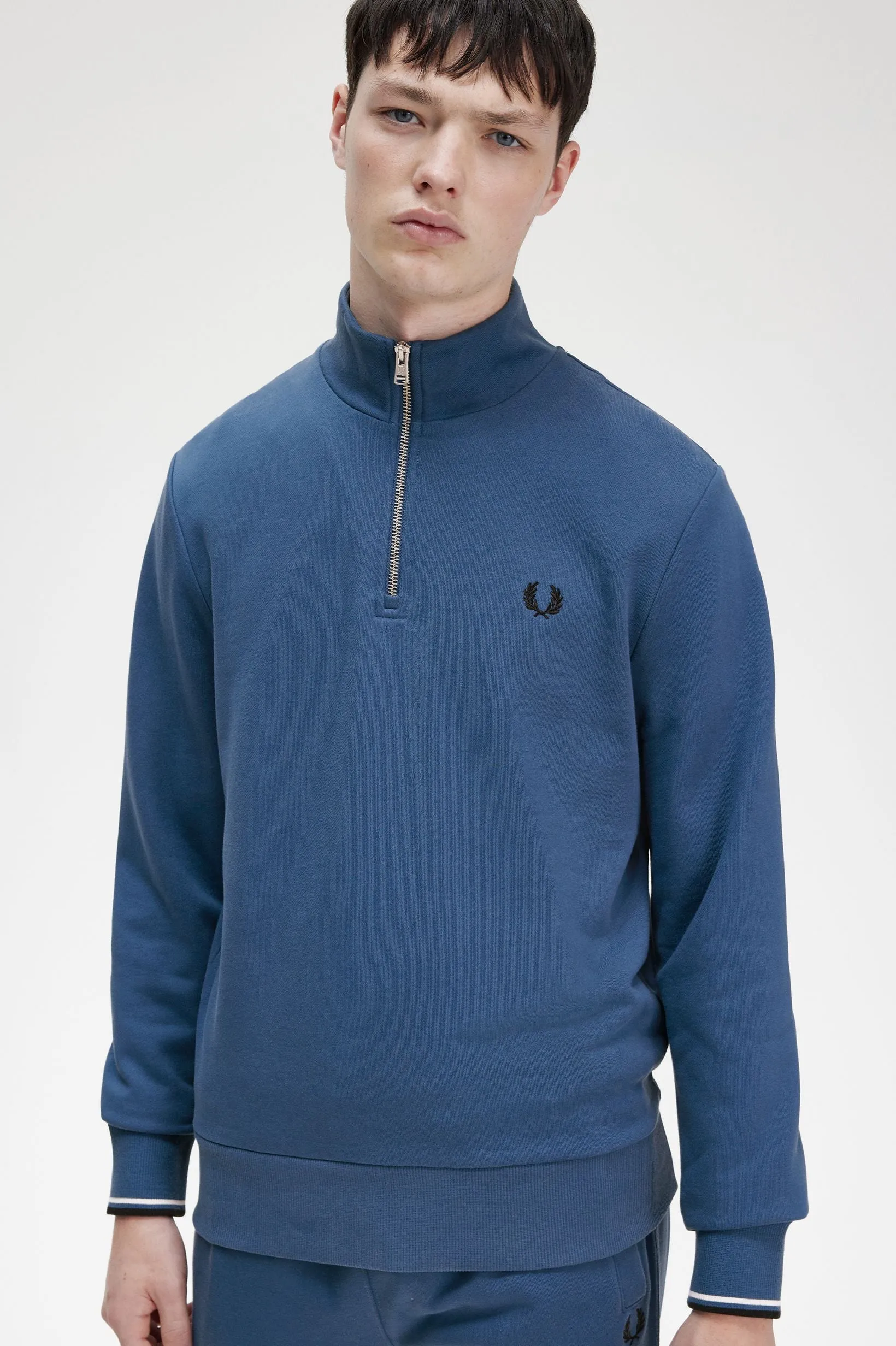 Felpa Fred Perry Half Zip Sweatshirt