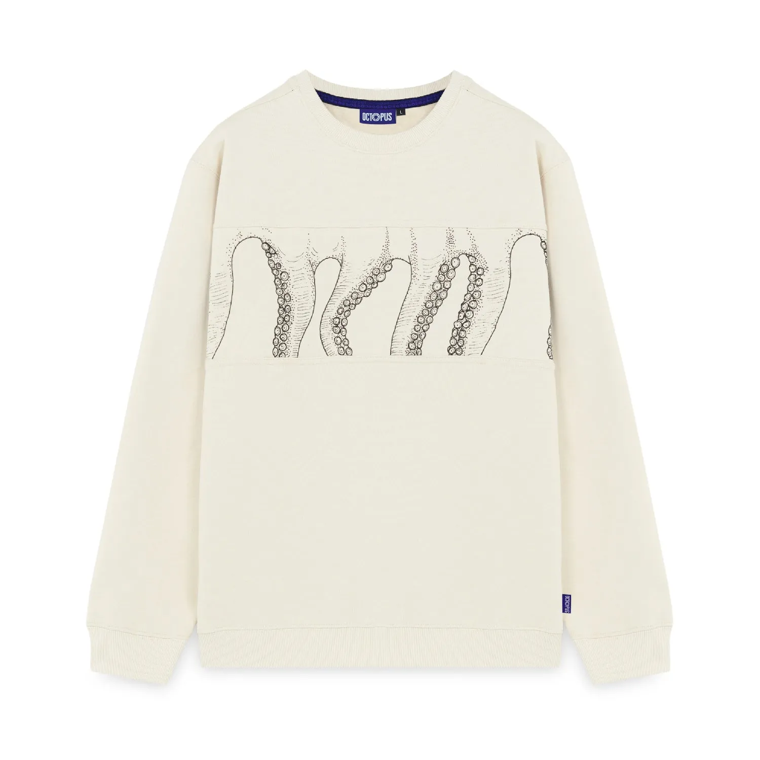 Felpa Octopus Outline Band Crewneck