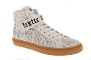 Final Few High Top Newsprint Sneakers  Limited Stock!
