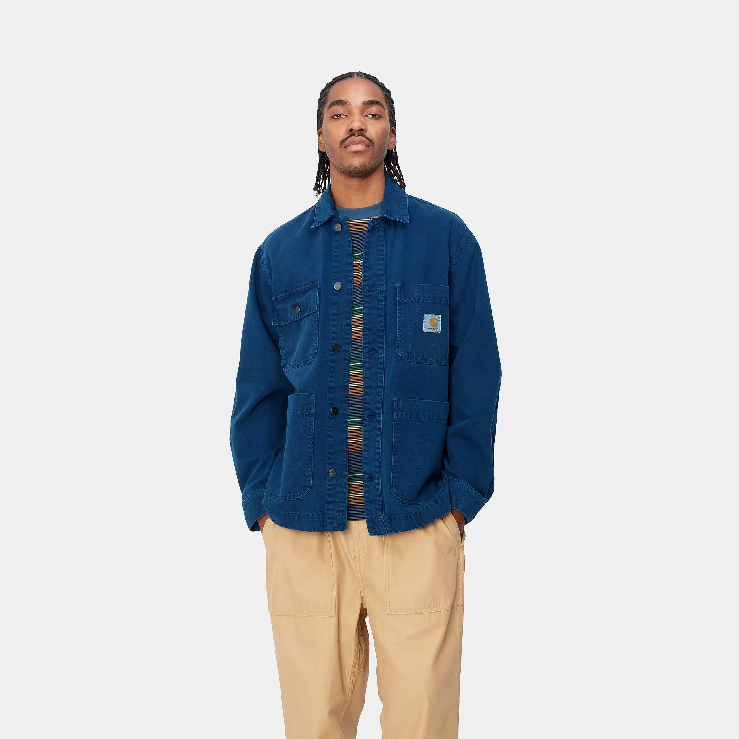 Giubbino Carhartt Garrison Cotton Clark Twill