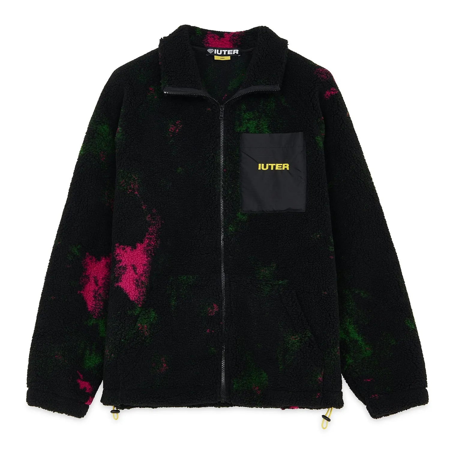 Iuter Tie Dye Fur Zip Neck Sweatshirt