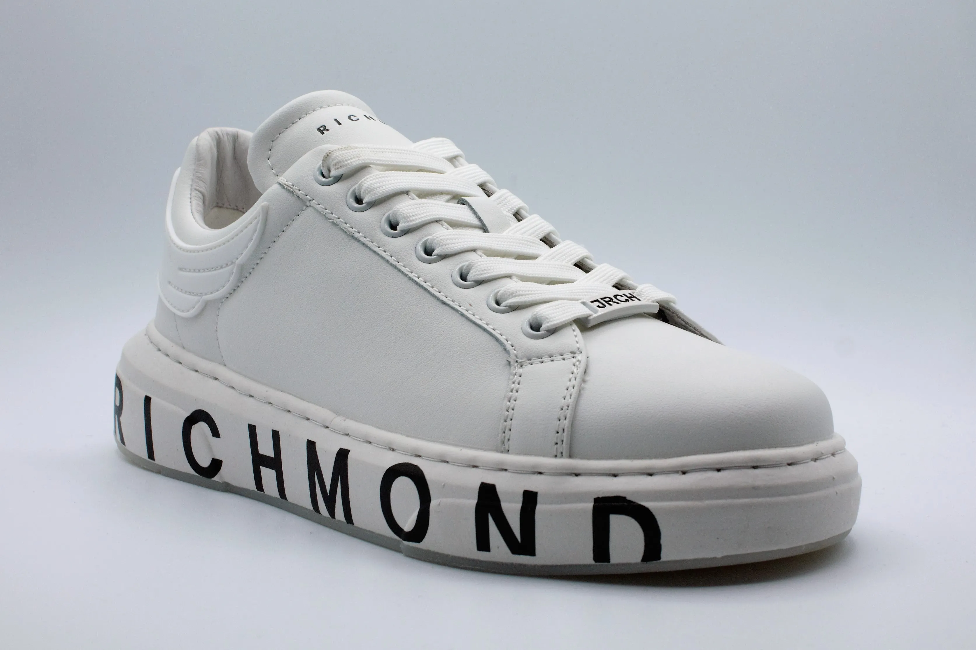 John Richmond White Black Sneakers