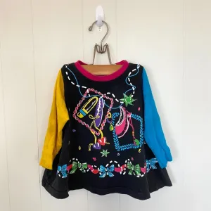 Limited Edition Vintage Miniwaves Neon Color Block Shirt 4T  Limited Availability!