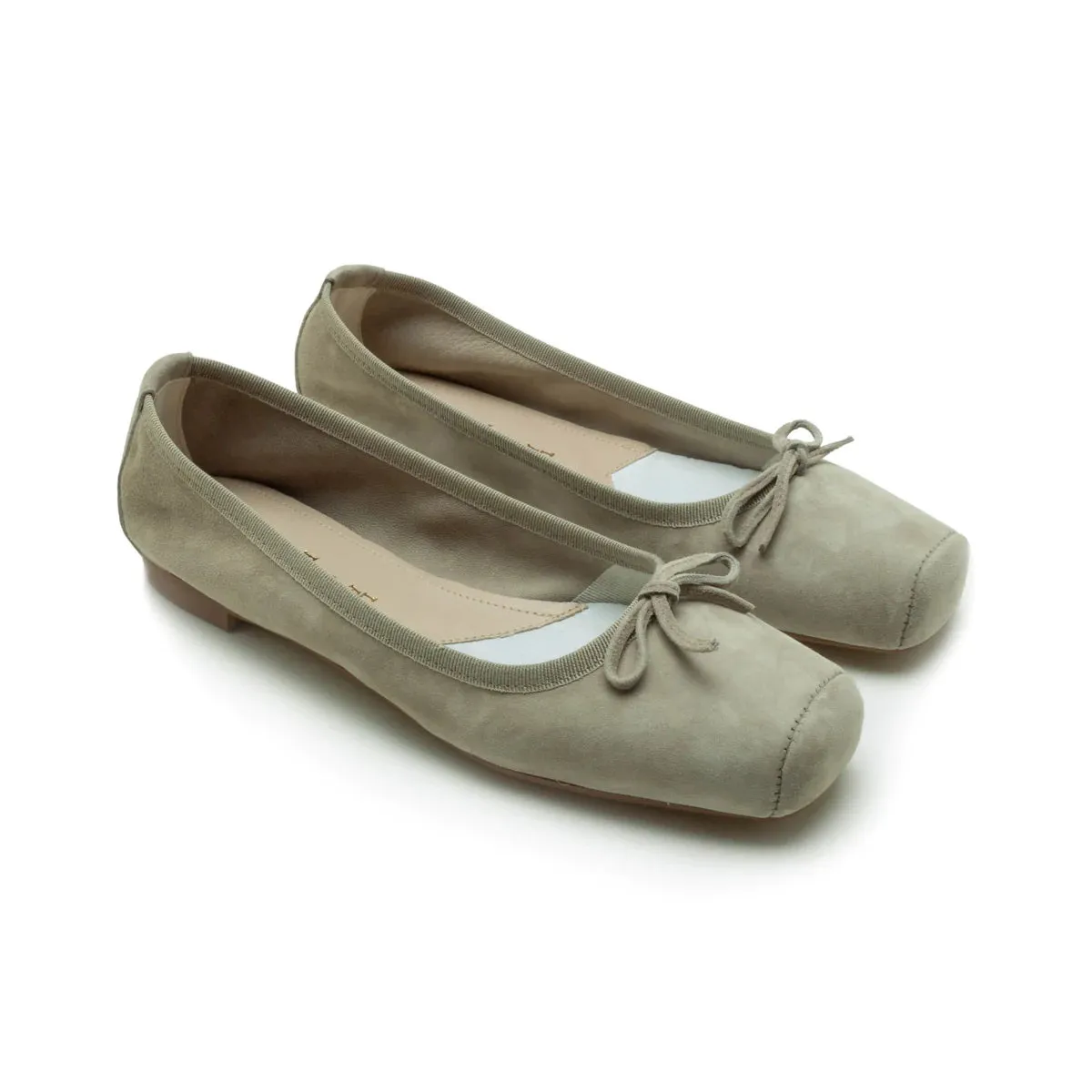 MICHELE LOPRIORE - PALOMA BALLET FLAT WITH SQUARE TOE