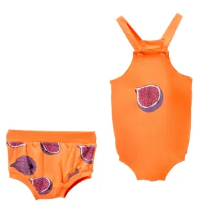 Orange Fig Graphic Sleeveless Babysuit Outfit