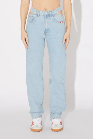 Pantalone Amish Lorena Broken Bleach Denim