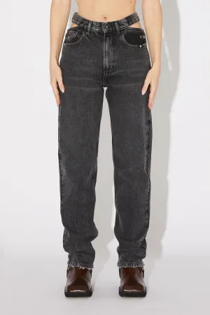 Pantalone Amish Lorena Graphite Denim Black