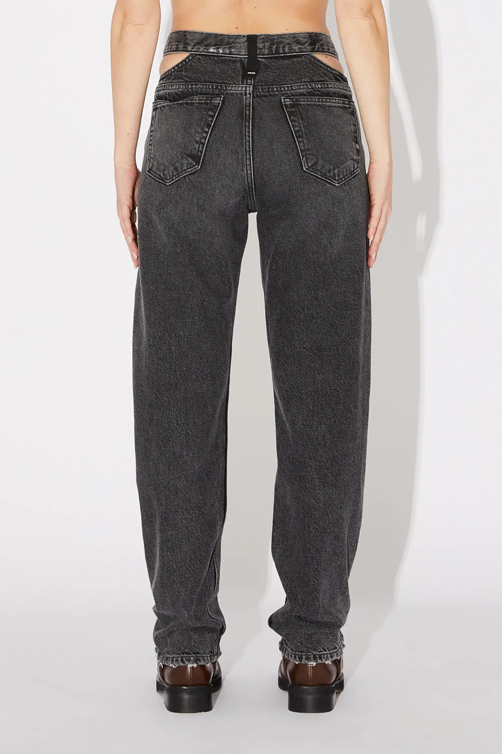 Pantalone Amish Lorena Graphite Denim Black
