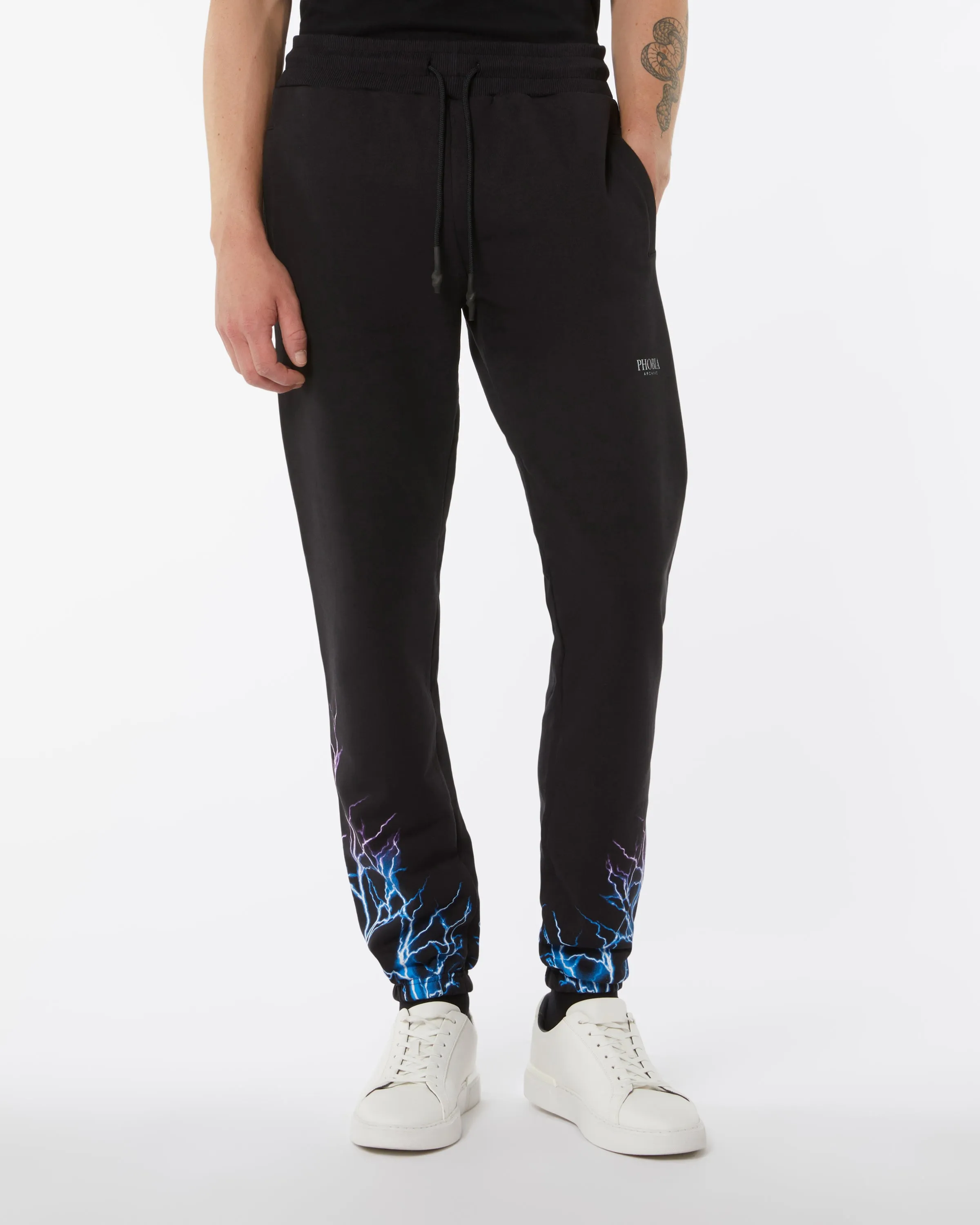 Phobia Black With Blue/Purple Lightning Pants