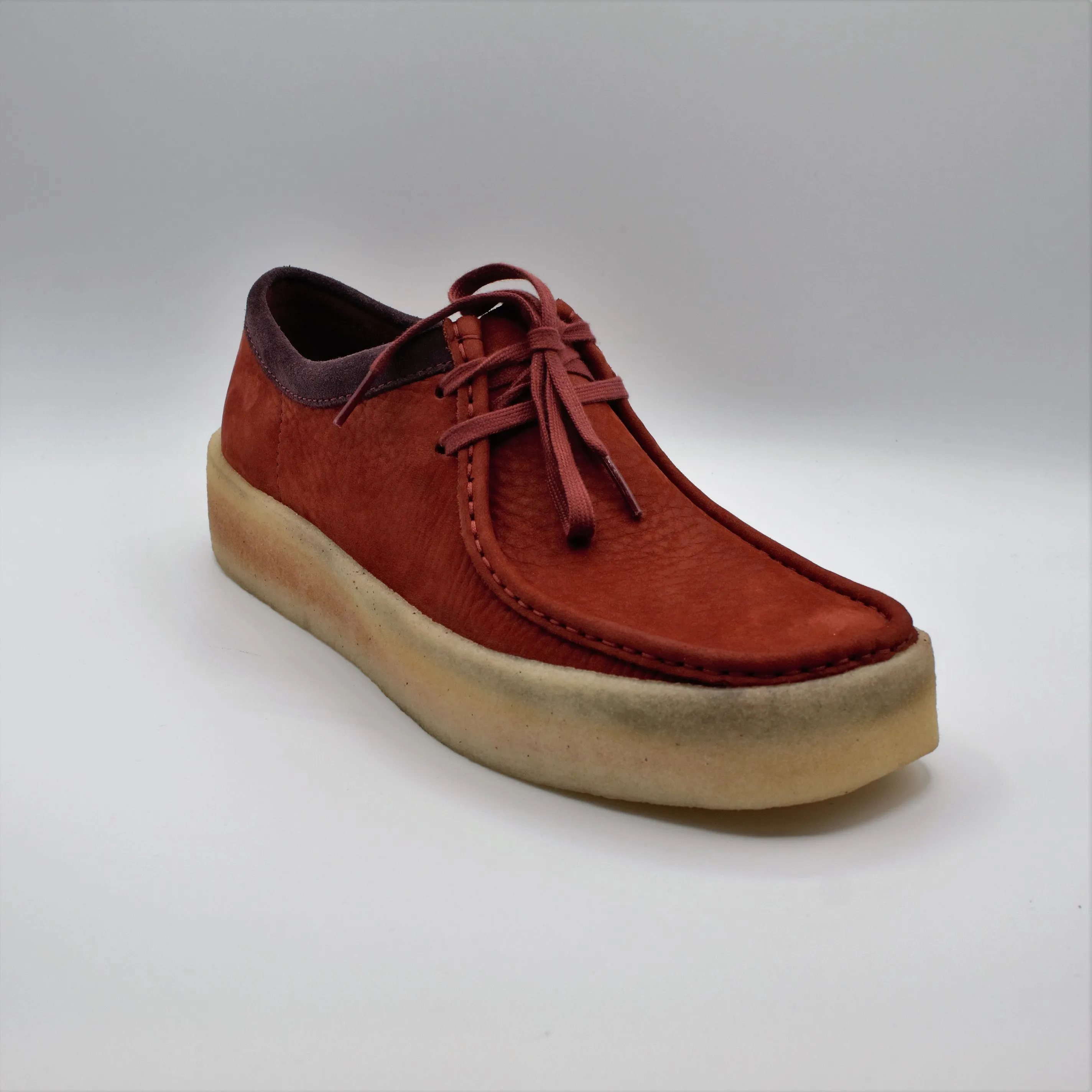 Scarpe Clarks Wallabee Cup Burgundy Nubuck
