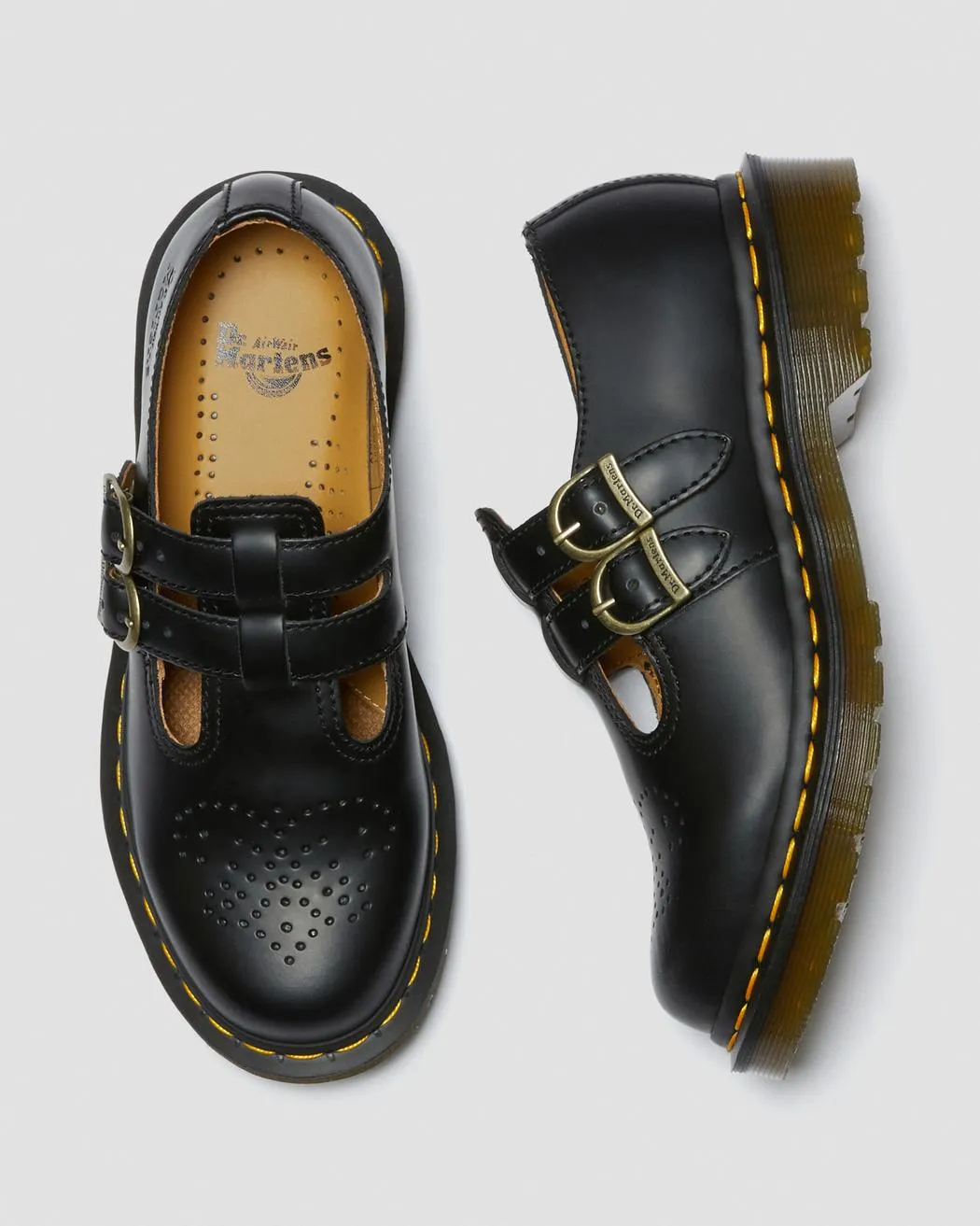 Scarpe Dr Martens 8065 Mary Jane Black Smooth