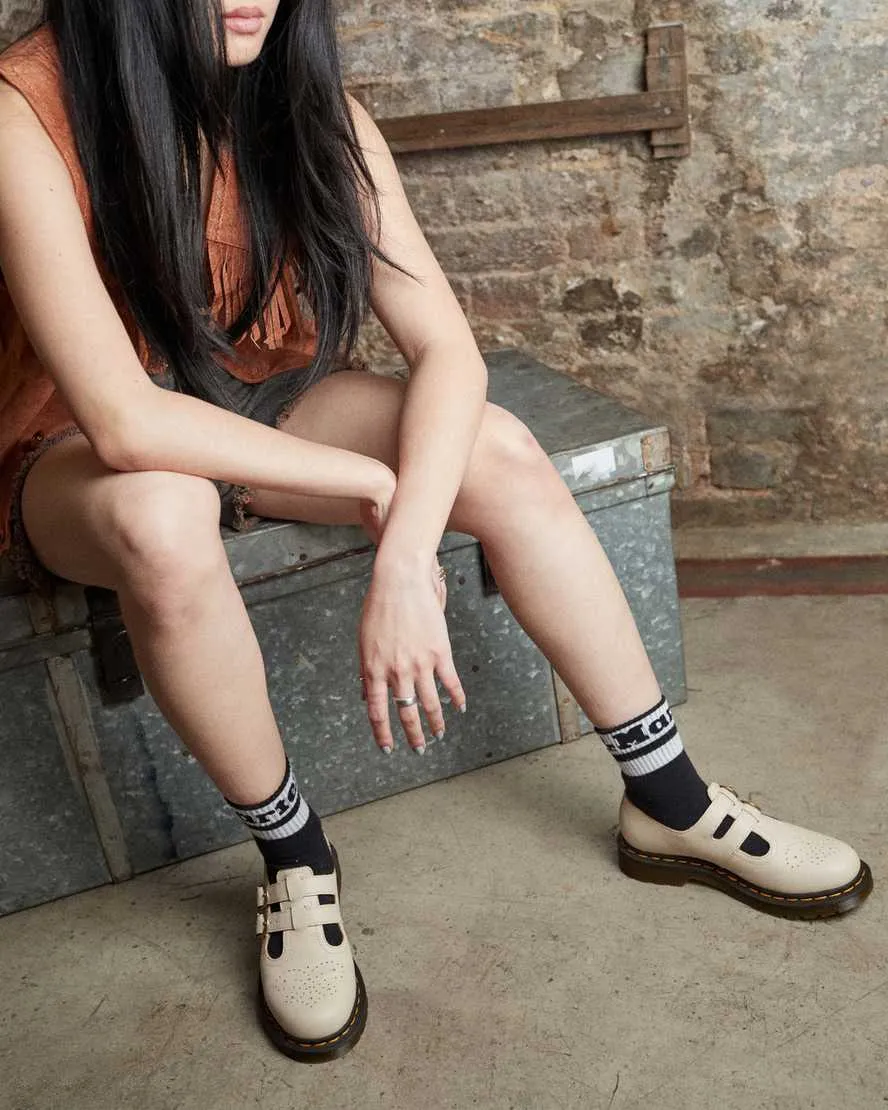 Scarpe Dr Martens 8065 Mary Jane Parchment Beige