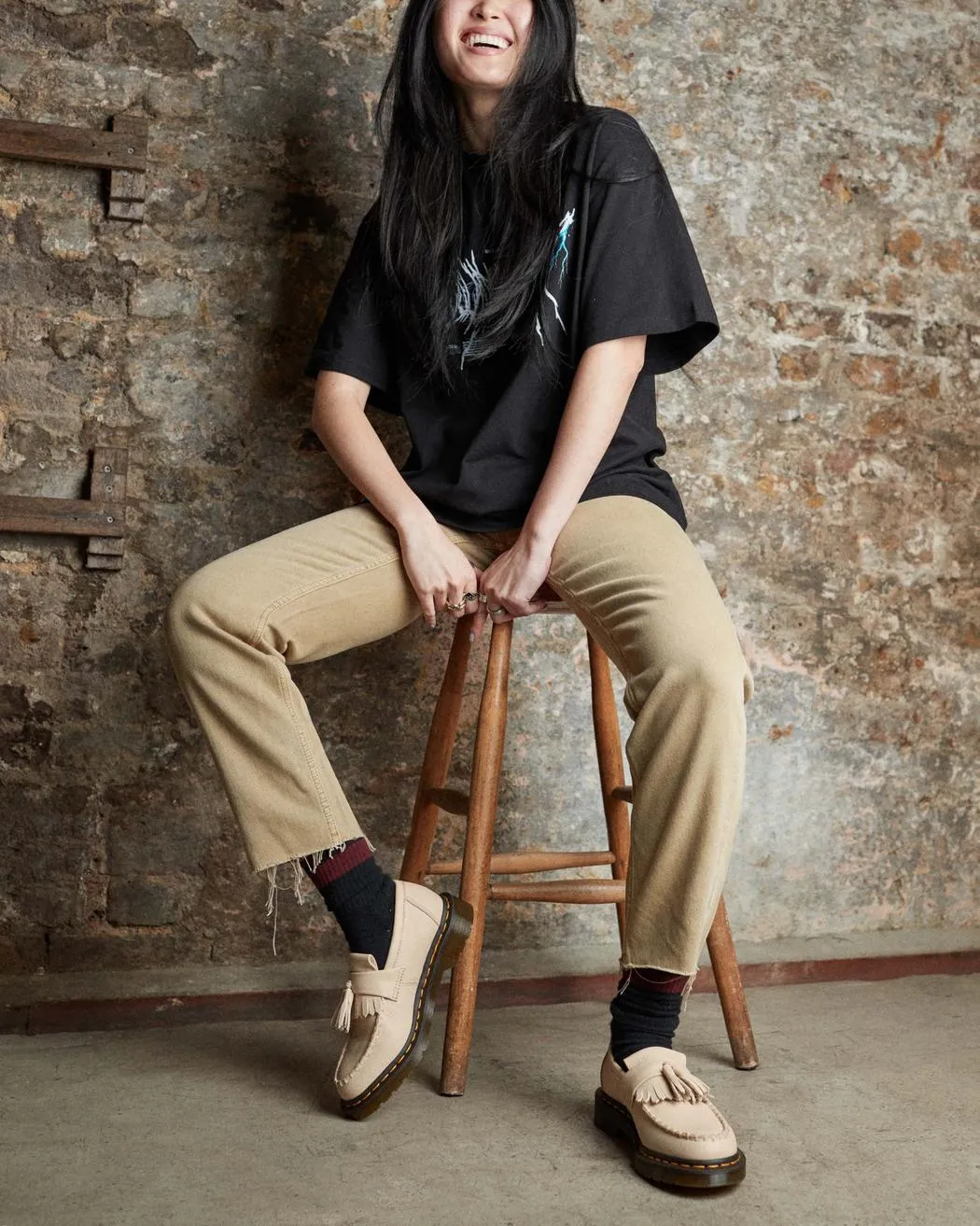 Scarpe Dr Martens Adrian Parchment Beige