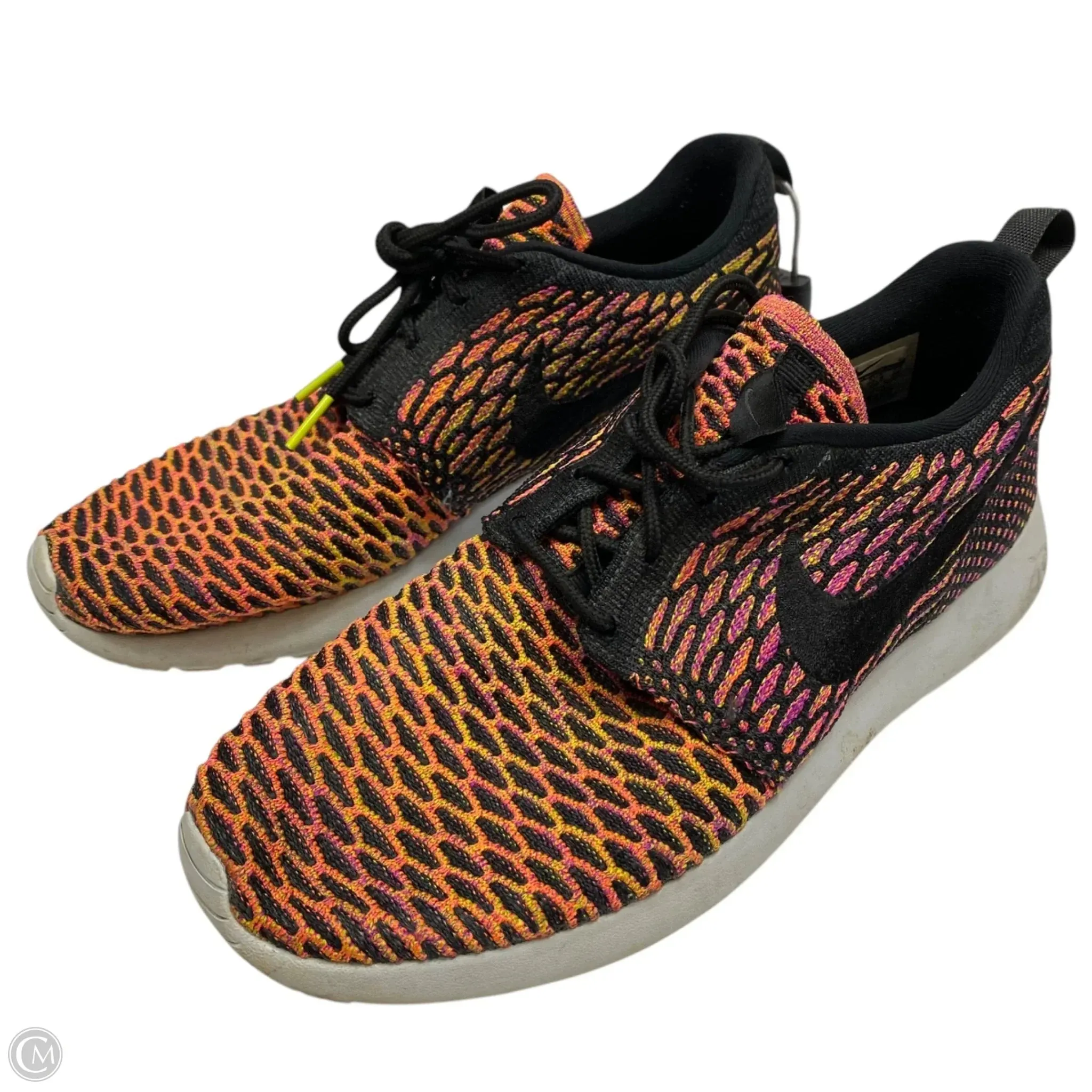 Shoes Athletic By Nike In Pink & Yellow, Size: 9