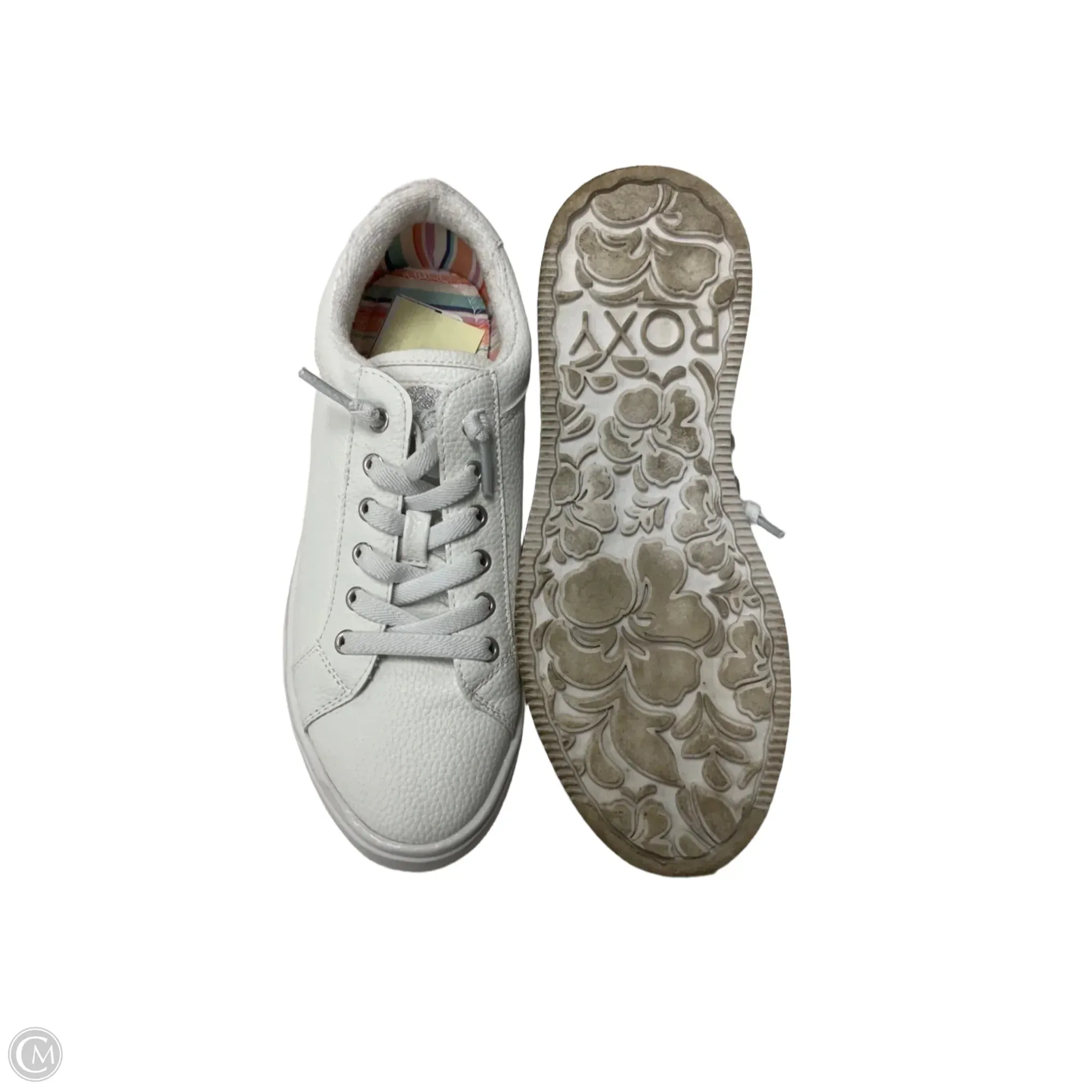 Shoes Athletic By Roxy In White, Size: 7.5