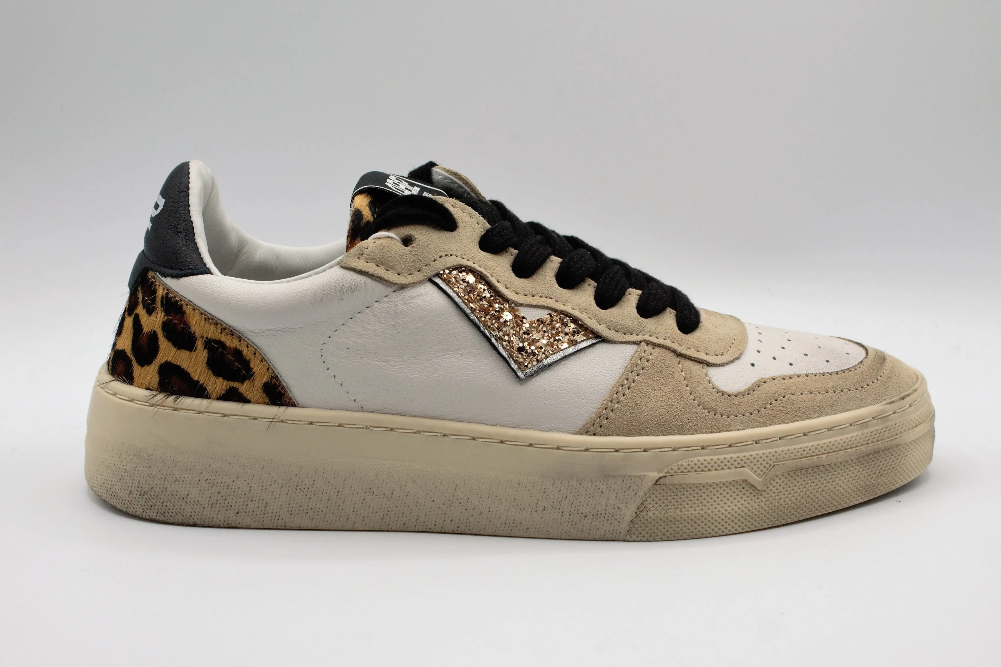 Sneakers 4B12 Hyper Leo/Beige/Bianco