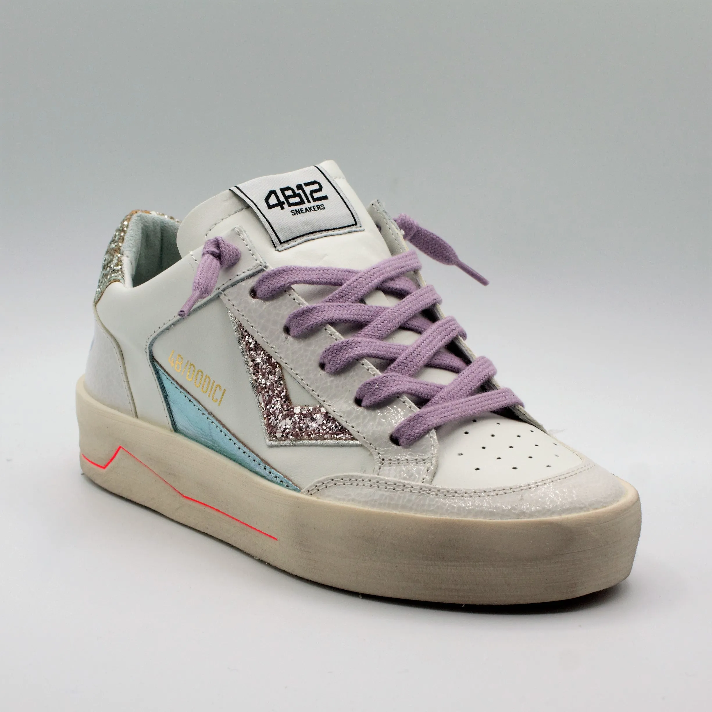 Sneakers 4B12 Kyle Bianco/Smeraldo