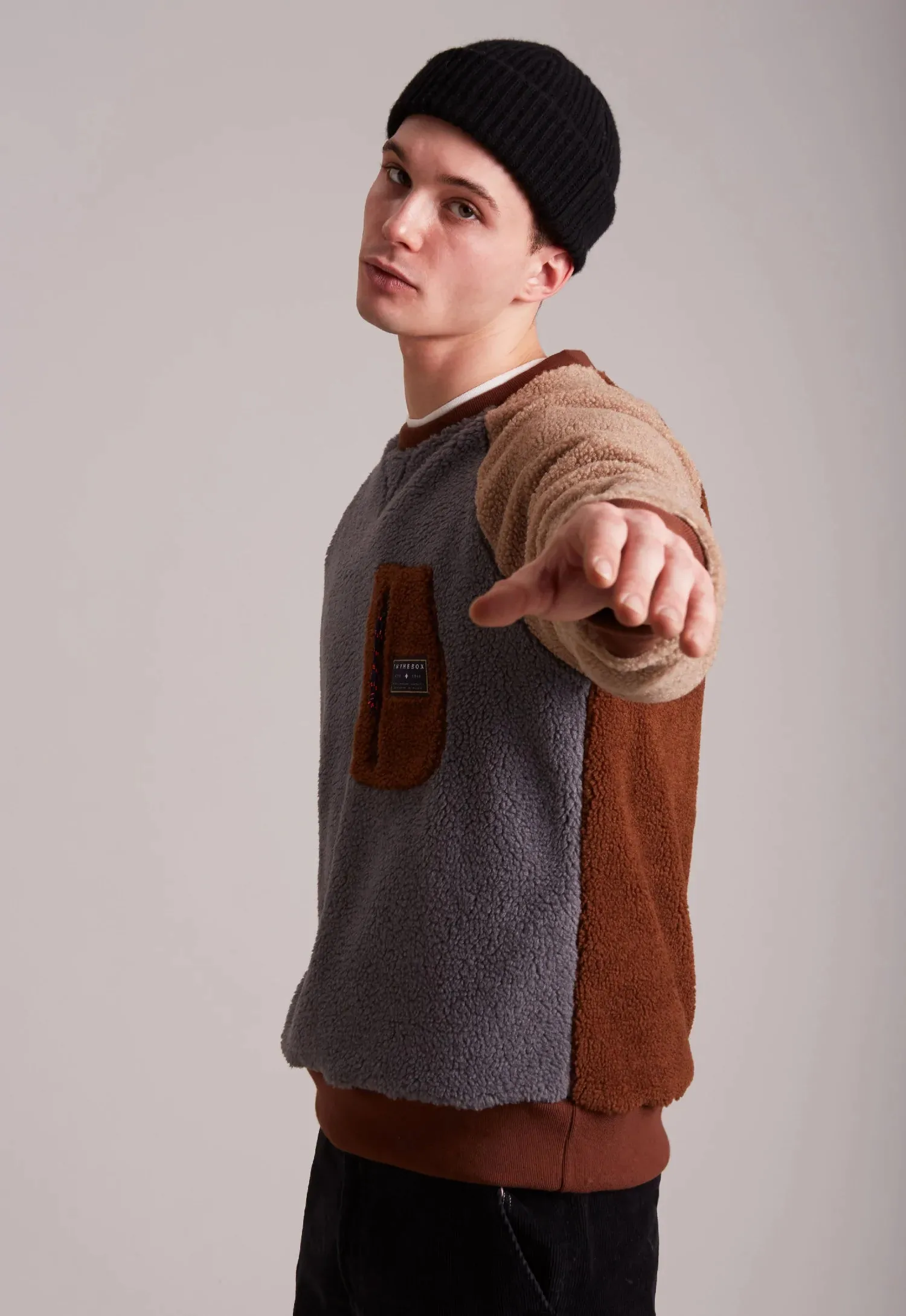 Sweatshirt In The Box Teddy Bear Round Neck Color