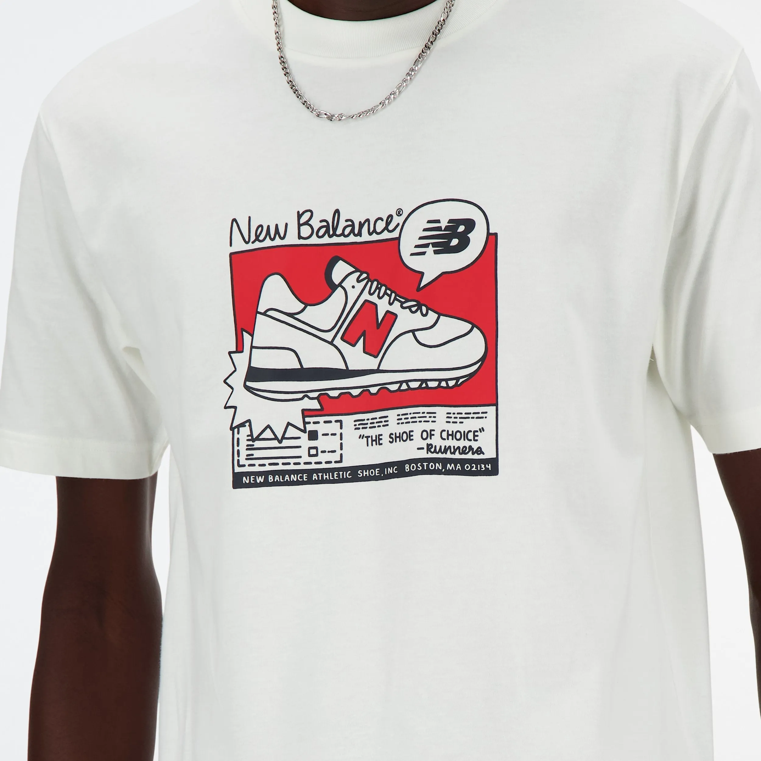 T-shirt New Balance AD Relaxed Sea Salt