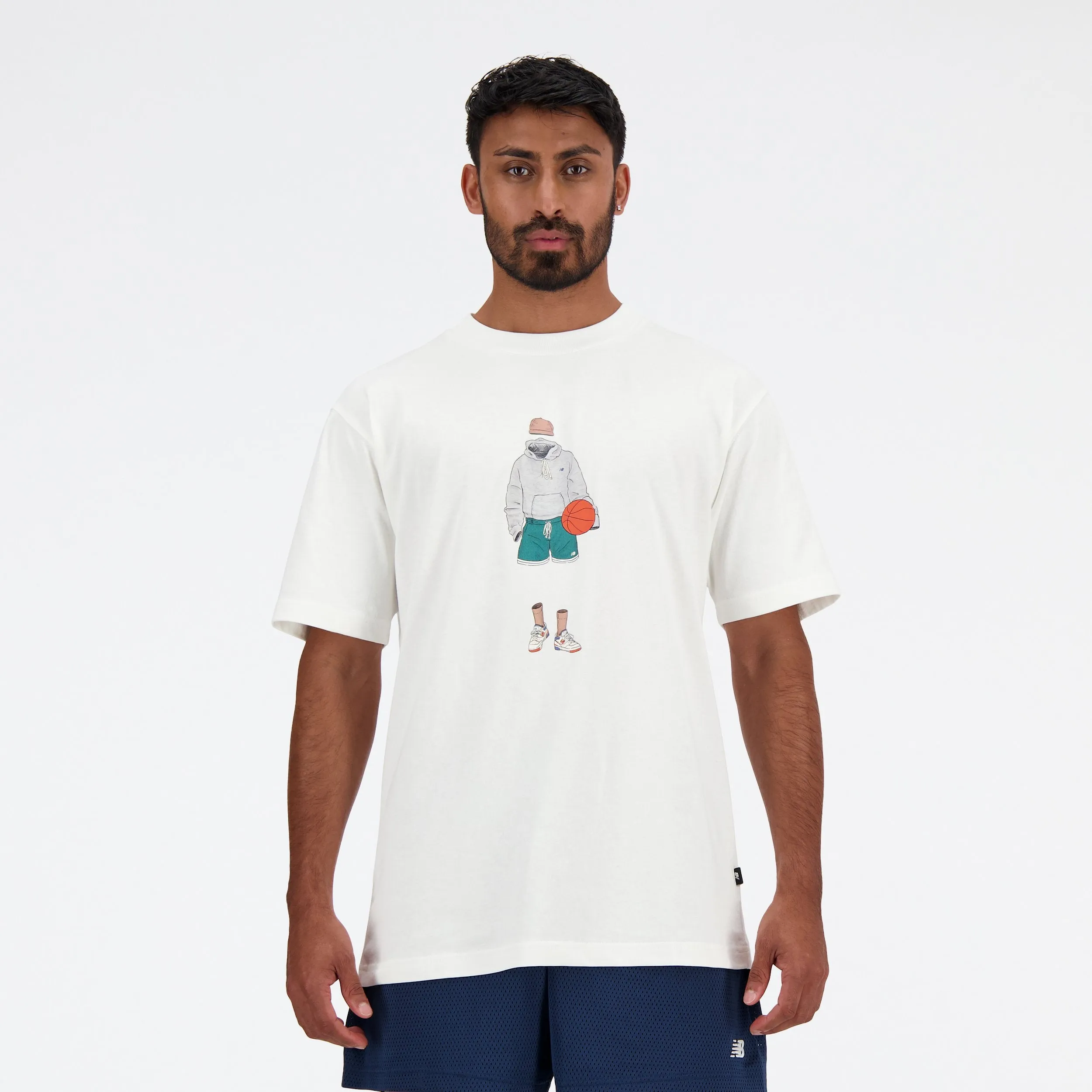 T-shirt New Balance Basketball Style Sea Salt
